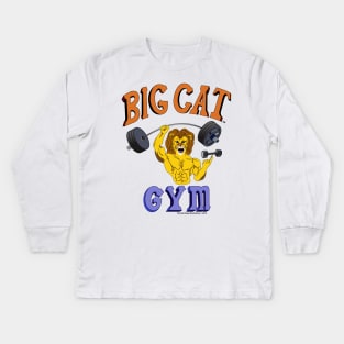 Big Cat Lion Cartoony Kids Long Sleeve T-Shirt